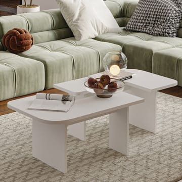 Iris Soffbordsset 90x35x45 cm - Vit - Products - Möbler - Bord & matgrupp - Soffbord