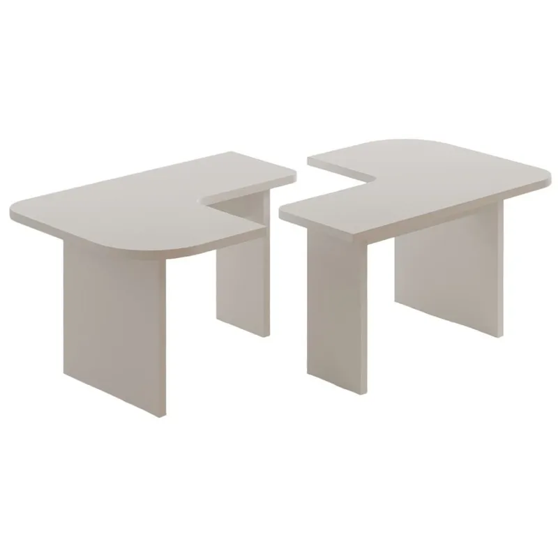 Iris Soffbordsset 90x35x45 cm, Vit