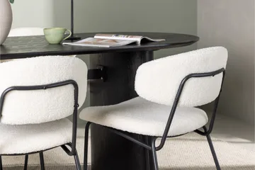 Isolde Matgrupp 180 cm Oval med 4 Chico Stolar - Svart - Products - Möbler - Bord & matgrupp - Matgrupp