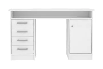 Baacwood Skrivbord 126 cm - Vit - Products - Möbler - Bord & matgrupp - Kontorsbord - Datorbord