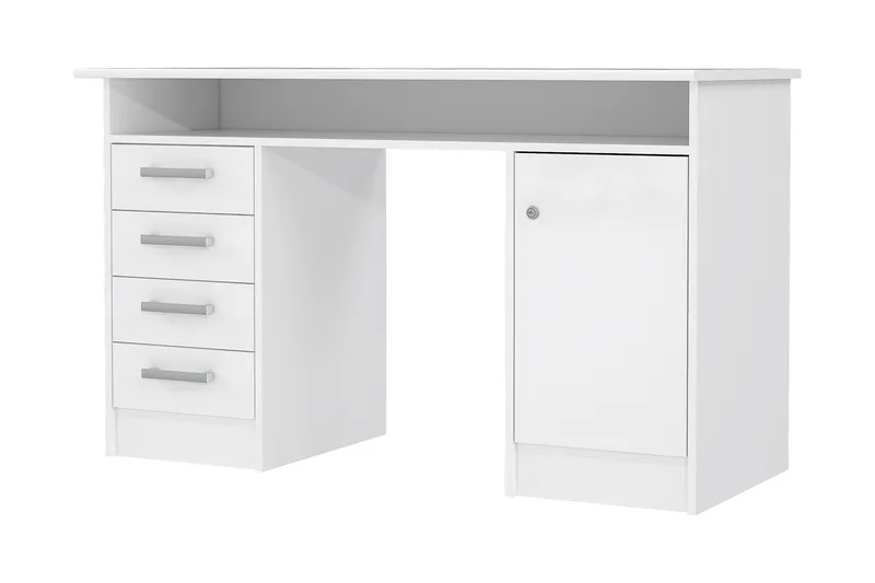 Baacwood Skrivbord 126 cm - Vit - Products - Möbler - Bord & matgrupp - Kontorsbord - Datorbord