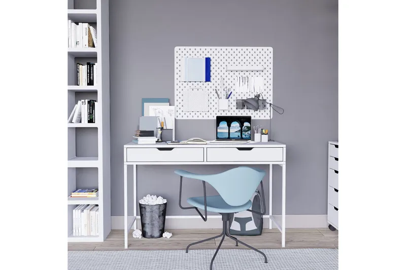 Durusu Skrivbord 55x120 cm - Vit - Products - Möbler - Bord & matgrupp - Kontorsbord - Datorbord