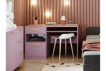 Escaldes Skrivbord 125 cm - Lila - Products - Möbler - Bord & matgrupp - Kontorsbord - Datorbord