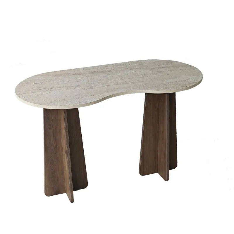 Soryn Skrivbord 120x75x60 cm, Travertine Walnut