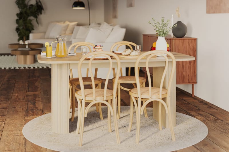 Kopparbo Matbord 160 cm - Ljust vitlaserat ekträ - Products - Möbler - Bord & matgrupp - Matbord & köksbord