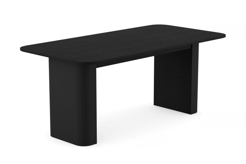 Kopparbo Matbord 180-240 cm Förlängningsbart med 4 Filip Matstolar - Svart / Taupe Bouclé - Products - Möbler - Bord & matgrupp - Matgrupp