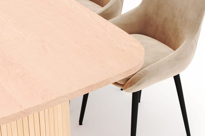 Kopparbo Matgrupp 200x90cm med 6 Alsarp Matstolar - Natural - Products - Möbler - Bord & matgrupp - Matgrupp