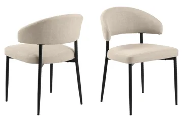 Kopparbo Runt Matbord 180 cm med 6 Sawako Stolar - Whitewash - Products - Möbler - Bord & matgrupp - Matgrupp