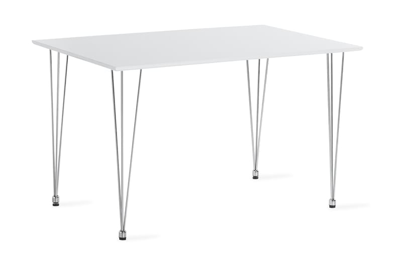 Kronblom Matbord 120 cm +  4 st Nibe stol brun med ek ben - Vit/Brun - Products - Möbler - Bord & matgrupp - Matgrupp