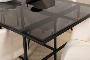 Leif Matgrupp 200 cm Rektangulär med 6 Berit stolar - Beige - Products - Möbler - Bord & matgrupp - Matgrupp