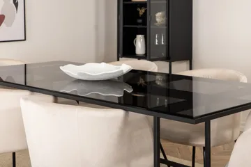 Leif Matgrupp 200 cm Rektangulär med 6 Berit stolar - Beige - Products - Möbler - Bord & matgrupp - Matgrupp