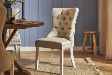 Lyon Matgrupp 120 cm Rund inkl 4 Bergviken Stolar - Brun - Products - Möbler - Bord & matgrupp - Matgrupp