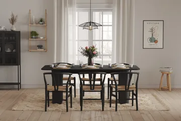 Kopparbo Matbord 200-260 cm Förlängningsbart - Svart trä - Products - Möbler - Bord & matgrupp - Matbord & köksbord