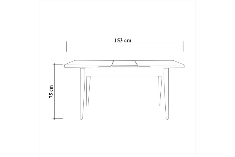 Oliver Matbord 120x75 cm Svart - Hanah Home - Products - Möbler - Bord & matgrupp - Matbord & köksbord