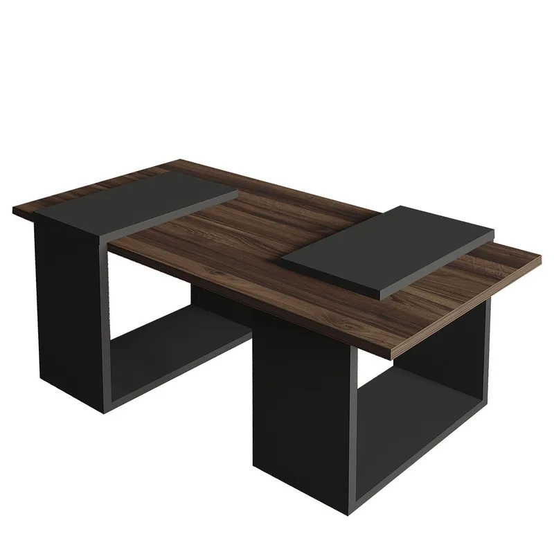 Matris Soffbord 90x37x46,6 cm - Valnöt och antracit - Products - Möbler - Bord & matgrupp - Soffbord