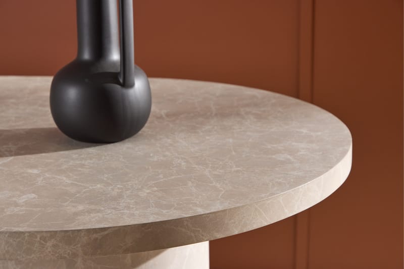 Narvik Dining Table 100x200 cm - Beige Marblelook  / - Beige - Products - Möbler - Bord & matgrupp - Matbord & köksbord