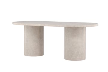 Narvik Dining Table 100x200 cm - Beige Marblelook  / - Beige - Products - Möbler - Bord & matgrupp - Matbord & köksbord