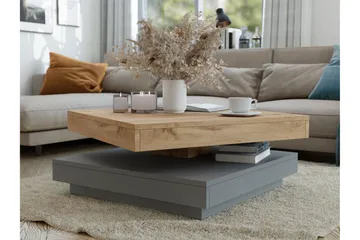 Nenani Soffbord 70 cm - Mörkgrå/Beige - Products - Möbler - Bord & matgrupp - Soffbord