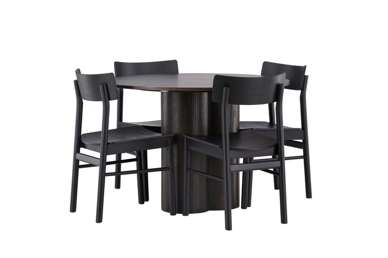 Olivia Matgrupp + 4 stolar - Mocca - Products - Möbler - Bord & matgrupp - Matgrupp