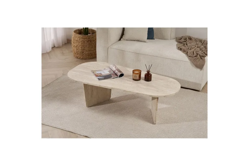 Omari Soffbord 130 cm - Beige - Products - Möbler - Bord & matgrupp - Soffbord