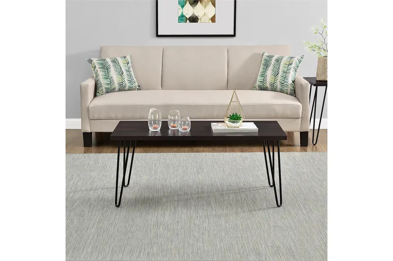 Owen Soffbord 107 cm Espresso/Svart - Dorel Home - Products - Möbler - Bord & matgrupp - Soffbord