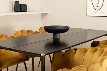 Pelle Matgrupp 190 cm Rektangulär med 6 Limhamn stolar - Svart - Products - Möbler - Bord & matgrupp - Matgrupp