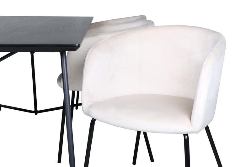 Petra Matgrupp 190 cm Rektangulär med 6 Berit stolar - Beige - Products - Möbler - Bord & matgrupp - Matgrupp