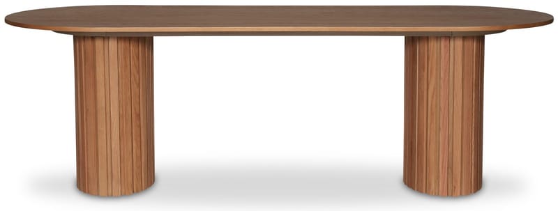 PiPi ovalt matgrupp 240 cm inkl 8 st Orust pinnstol - Oljad ekfanér - Whitewash - Products - Möbler - Bord & matgrupp - Matgrupp