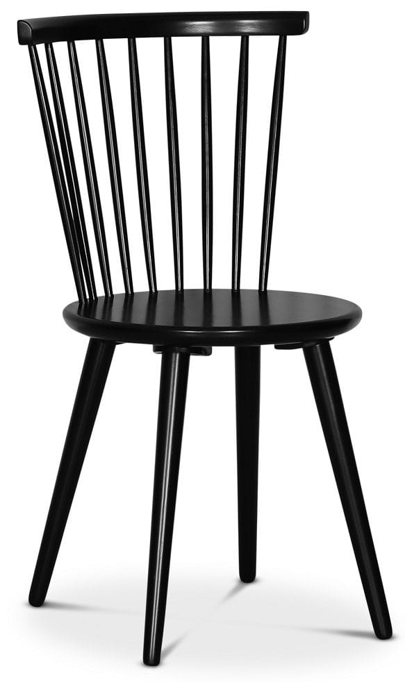 PiPi ovalt matgrupp 240 cm inkl 8 st svarta pinnstolar Castor - Oljad ekfanér, Whitewash