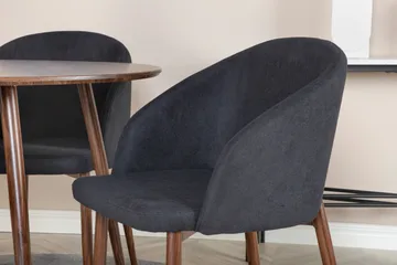 Plaza Matgrupp 100 cm Rund med 4 Arch stolar - Svart - Products - Möbler - Bord & matgrupp - Matgrupp