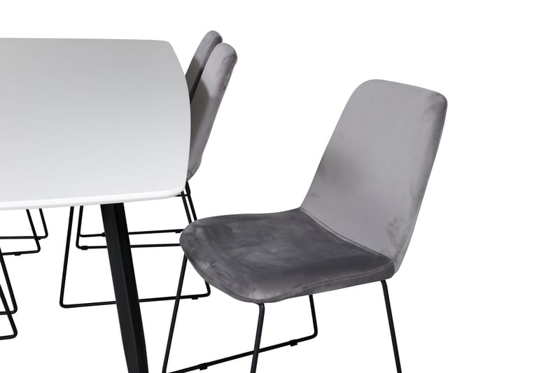 Polar Matgrupp 240 cm Rektangulär med 6 Muce stolar - Svart - Products - Möbler - Bord & matgrupp - Matgrupp