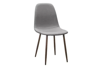 Richeto Matbord Rökt Ek 180 cm valnöt +  6 st Nibe stol grå med valnöt ben - Brun/Grå - Products - Möbler - Bord & matgrupp - Matgrupp