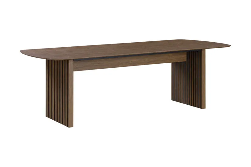 Richeto Matbord Rökt Ek 210 cm, Brun / Ribbad