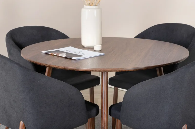 Ridones Matgrupp Rund 100 cm + 4 st Kullersbro Matstolar - Products - Möbler - Bord & matgrupp - Matgrupp