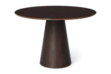 Siena Litet Matbord Runt 110cm Fanér - Mörkbrun Rökt ek - Products - Möbler - Bord & matgrupp - Matbord & köksbord