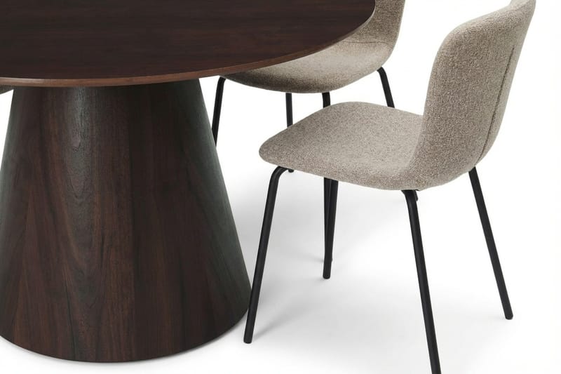 Siena Matgrupp runt 130 cm Rökt Ek med 6 Katy Matstolar - Rökt ek - Products - Möbler - Bord & matgrupp - Matgrupp