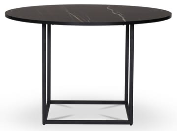 Sintorp matgrupp, runt matbord Ø115 cm inkl 4 st Orust pinnstolar - Svart marmor (Laminat) - Svart marmorlaminat - Products - Möbler - Bord & matgrupp - Matgrupp