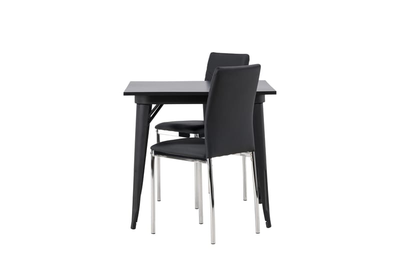 Tempe Matgrupp 80 cm Rektangulär med 2 Lily stolar - Svart - Products - Möbler - Bord & matgrupp - Matgrupp