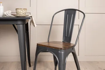 Tempe Matgrupp  80 cm Rektangulär med 2 Tempe stolar - Mörkgrå - Products - Möbler - Bord & matgrupp - Matgrupp