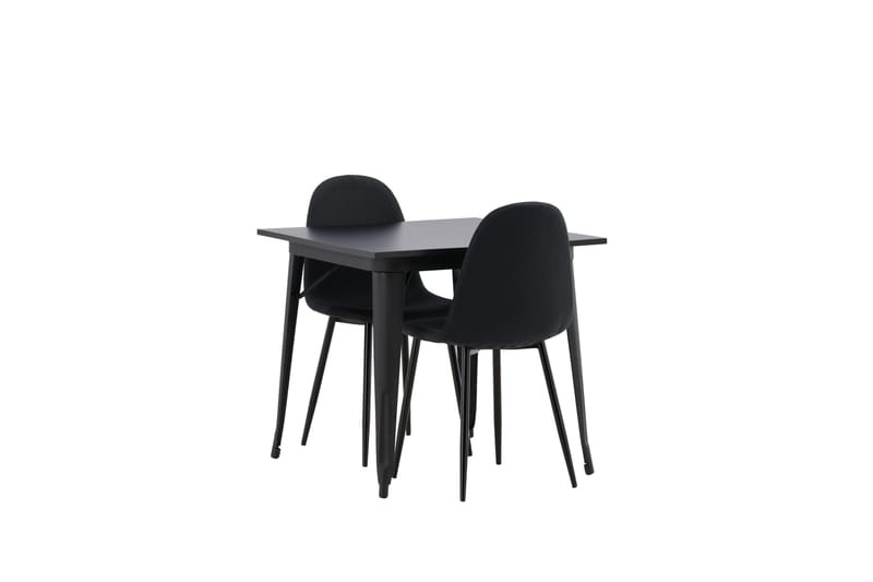 Tempe Matgrupp 80 cm Rektangulär med 2 Polar stolar - Svart - Products - Möbler - Bord & matgrupp - Matgrupp