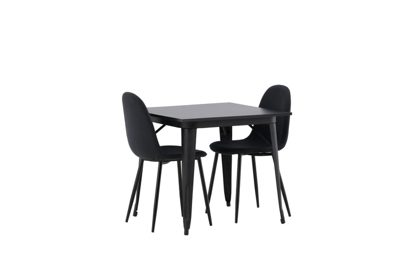 Tempe Matgrupp 80 cm Rektangulär med 2 Polar stolar - Svart - Products - Möbler - Bord & matgrupp - Matgrupp