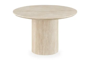 Uppveda Matbord Runt 120 cm med 4 Sawako Stolar - Beige - Products - Möbler - Bord & matgrupp - Matgrupp