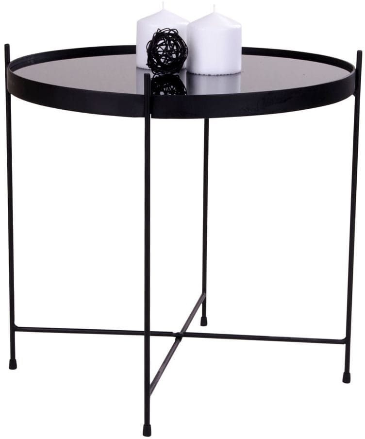 Venezia Soffbord 48 x 48 cm - Stål/glas - Stål/glas - Products - Möbler - Bord & matgrupp - Soffbord