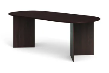 Vera Matbord Oval 220x100 cm Fanér, Rökt ek