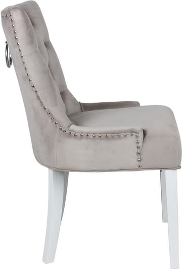 Victoria matgrupp, runt matbord Ø120 cm med 4 st Tuva stol Cleopatra - Vit/Brunbets - Cleopatra Vit/Brunbets - Products - Möbler - Bord & matgrupp - Matgrupp