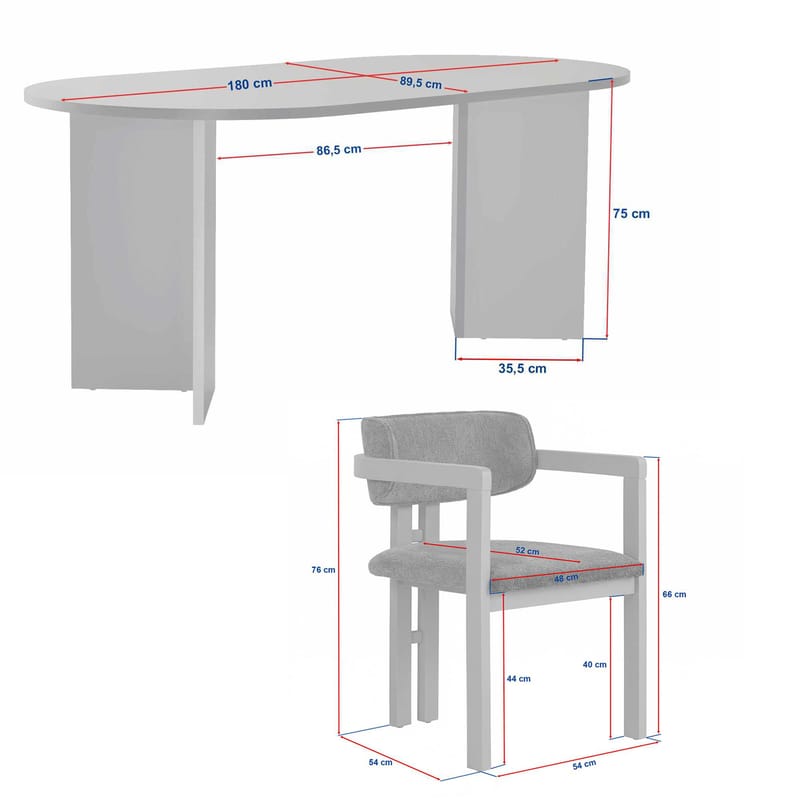 Vintar Matbord- och stolset 180x75x90 cm 7 delar - Milano Walnut, Dark Walnut, Green - Products - Möbler - Bord & matgrupp - Matgrupp