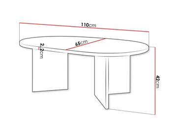 Zyleron Soffbord 110 cm - Brun - Products - Möbler - Bord & matgrupp - Soffbord