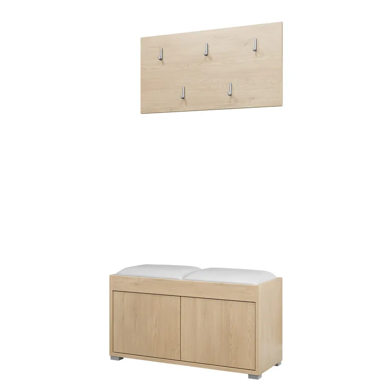 Agawal Hallmöbelset - Brun - Products - Möbler - Hallmöbler - Möbelset för hall & entre