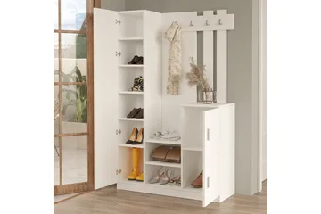 Hialeh Hallmöbelset - Vit - Products - Möbler - Hallmöbler - Möbelset för hall & entre