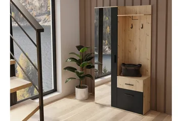 Rosehall Hallmöbelset 97x30 cm 195x Black - Products - Möbler - Hallmöbler - Möbelset för hall & entre